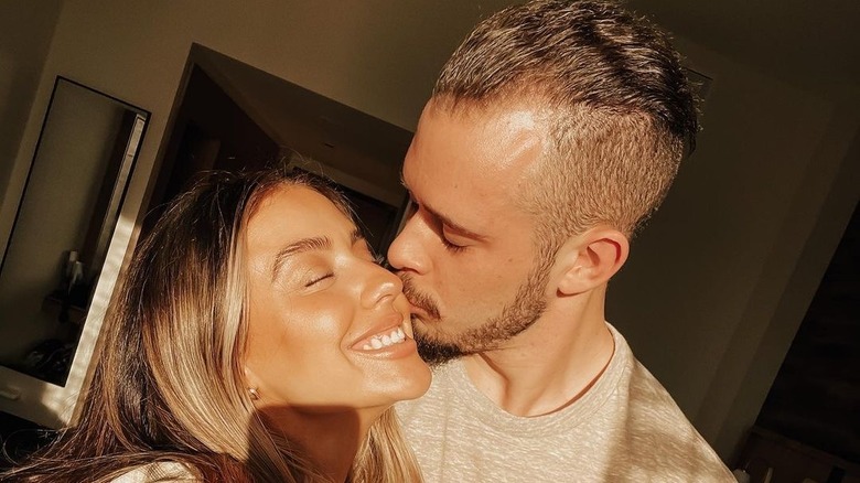 Jordan Ciciotti kissing wife Milena Ciciotti