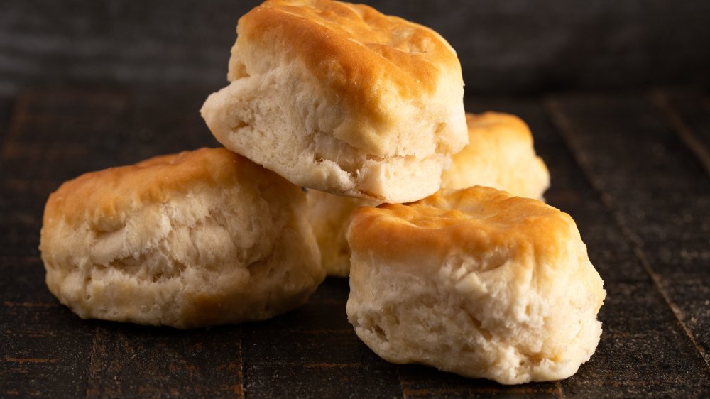 Biscuits on a board