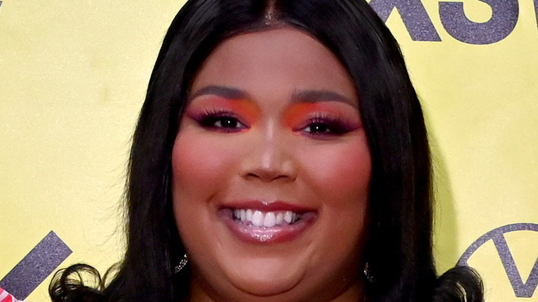 Lizzo on a red carpet 
