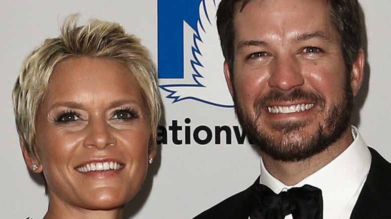 Martin Truex Jr. and Sherry Pollex at event