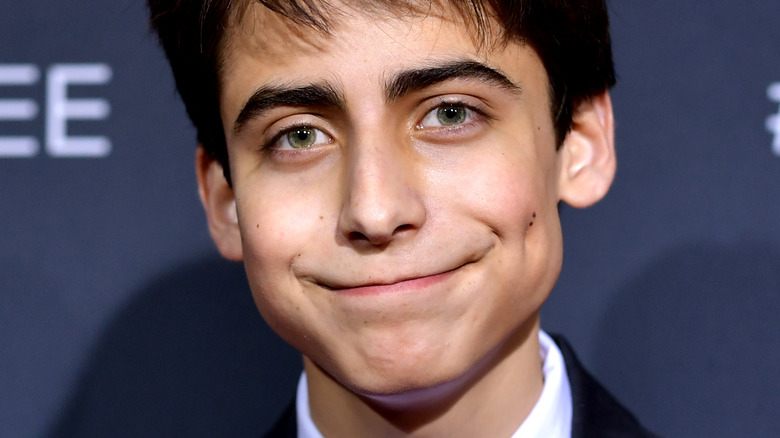 Aidan Gallagher at Umbrella Academy event