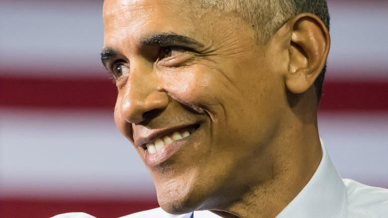 Barack Obama smiling