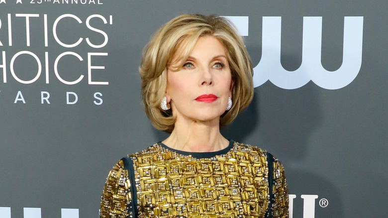 Christine Baranski in a gown