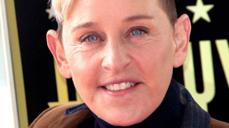 Ellen DeGeneres smiling