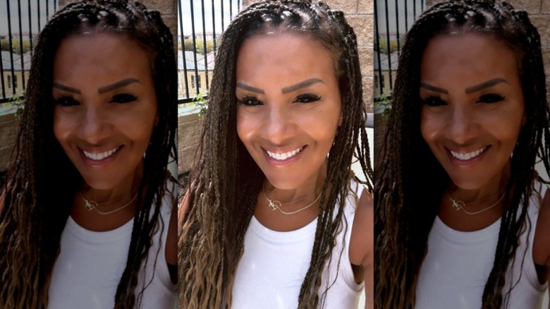 Closeup of Page Turner smiling outside in selfie