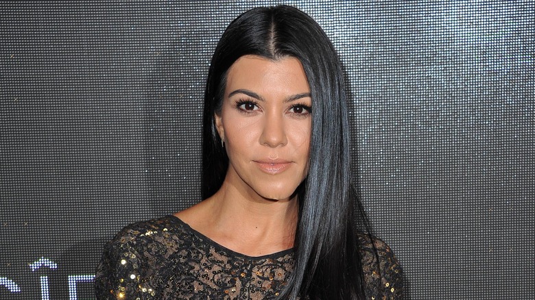 Kourtney Kardashian at an event. 