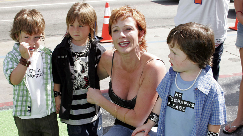 Lauren Holly, her three sons