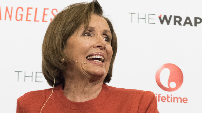 Nancy Pelosi laughing