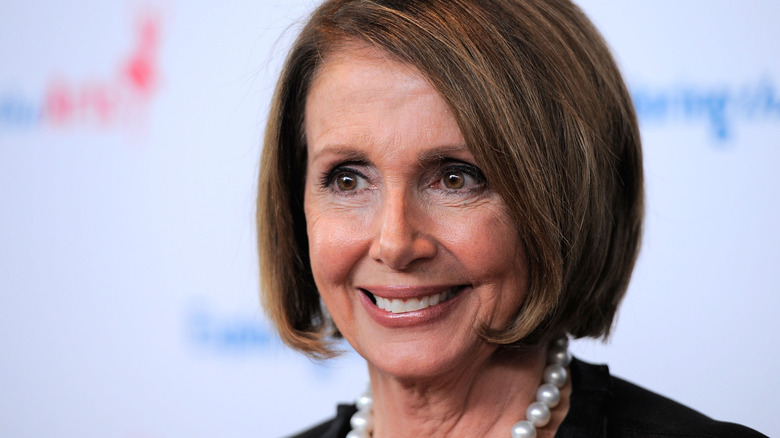 Nancy Pelosi smiling