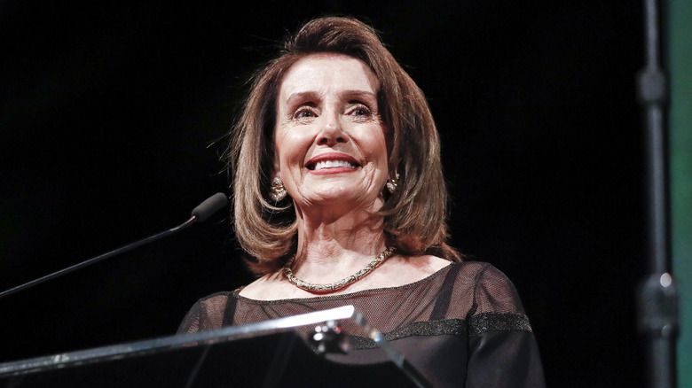 Nancy Pelosi smiling