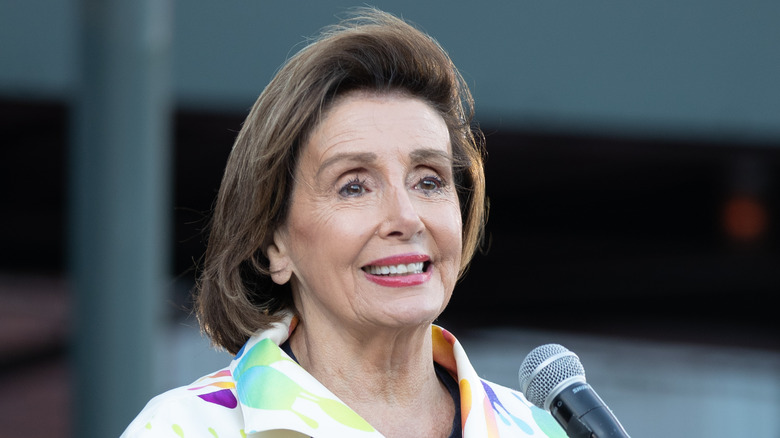 Nancy Pelosi smiling