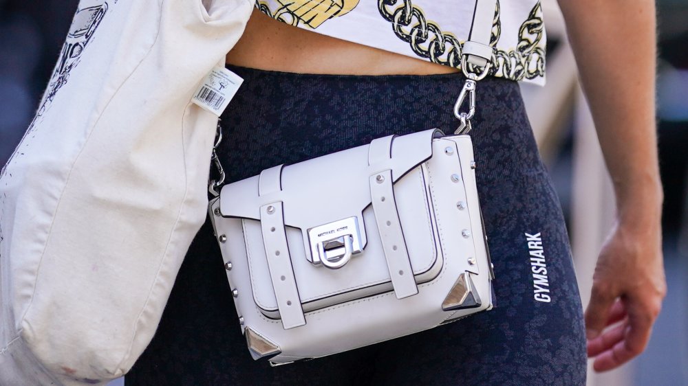 White Michael Kors leather bag