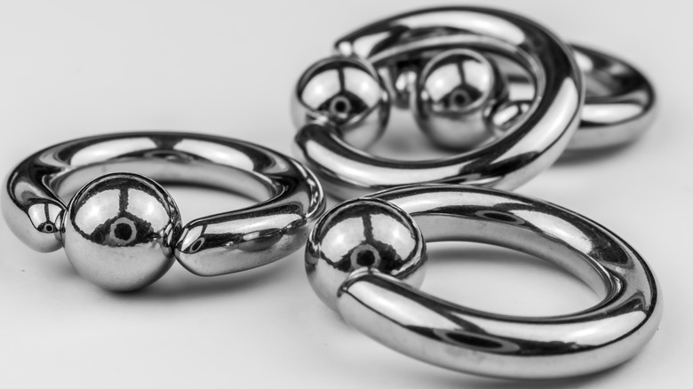 Surgical grade piercing rings