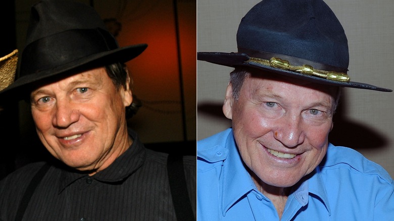 "Dukes of Hazzard" cast member Sonny Shroyer smiles in a black hat side by side with a more recent picture of him in a deputy hat