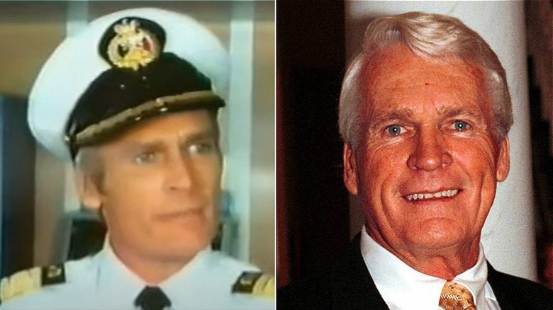 (Left) Actor Ted Hamilton in the first Love Boat TV movie & (Right) Ted Hamilton at the opening for the boutique hotel "Fontaine Terrace" in 2002