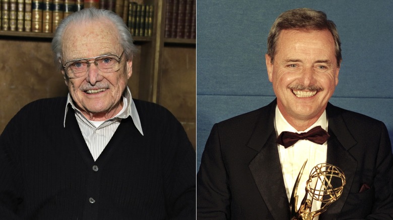 Split Image of old William Daniels more recently and William Daniels when he was younger