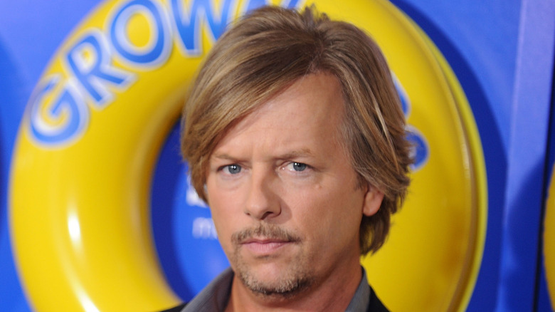 David Spade posing at the premiere of Grown Ups