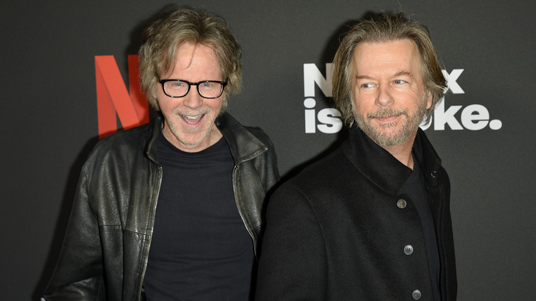 Dana Carvey and David Spade smiling at The Comedy Store