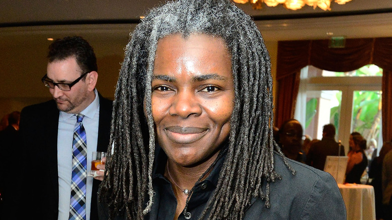 Tracy Chapman smiling at conference