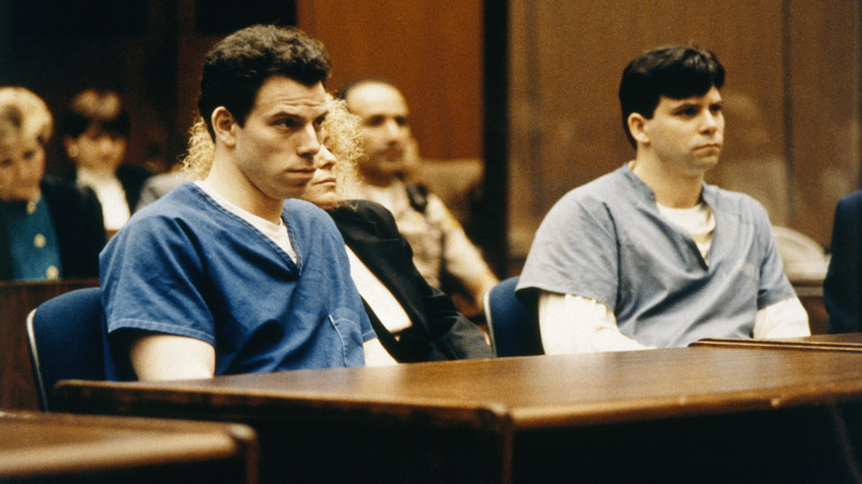 Lyle and Erik Menendez at their trial in 1994