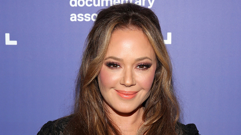 Leah Remini smiling at the IDA Documentary awards