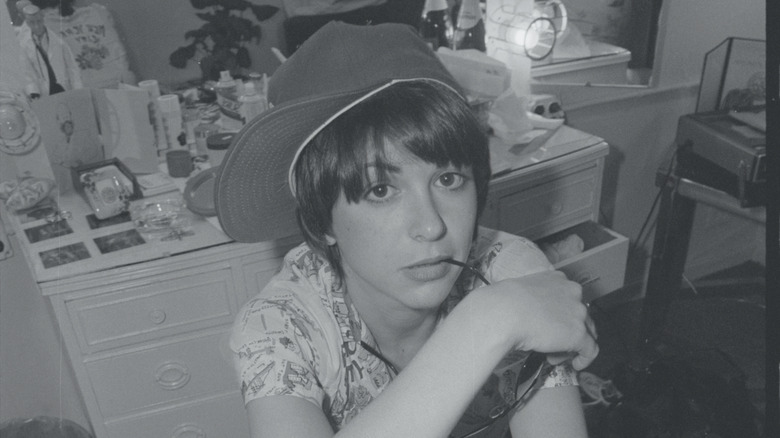 Dinah Manoff in her dressing room