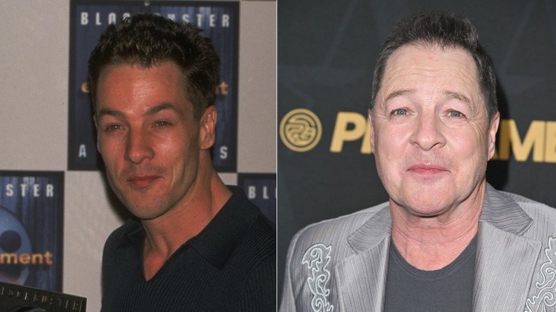 Split image of French Stewart in 1997 and in 2026