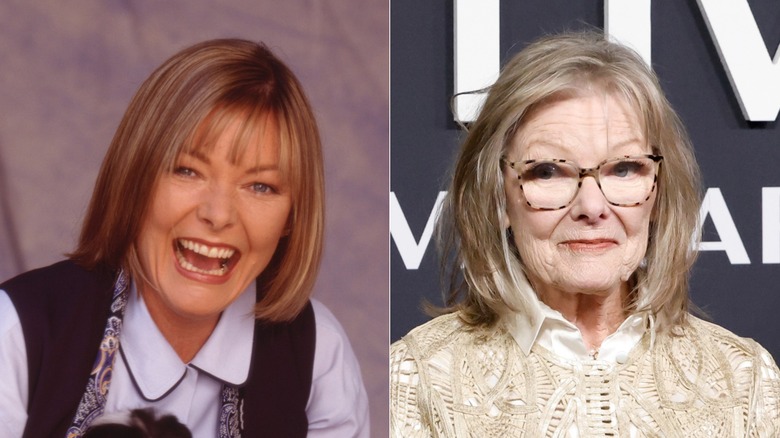 Split image of Jane Curtin in 3rd Rock from the Sun and in 2025
