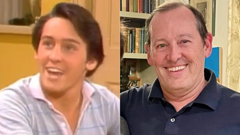 Split image of Eric Brown on "Mama's Family" and smiling in 2022