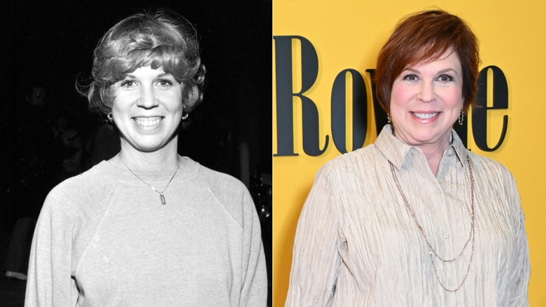 Split image of Vicki Lawrence smiling in the 1980s and in 2025