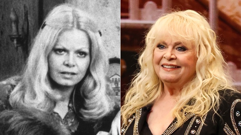 Split image of Sally Struthers on All in the Family and in 2026