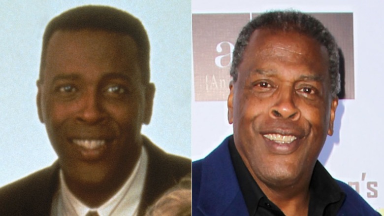 Split image of Meshach Taylor on Designing Women and in 2012