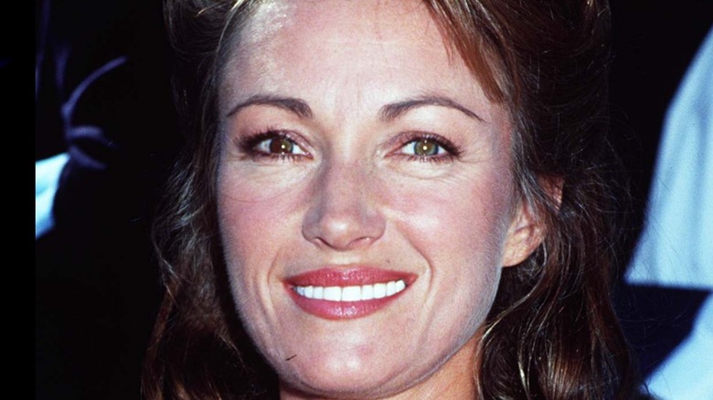 Jane Seymour on the set of Dr Quinn Medicine Woman