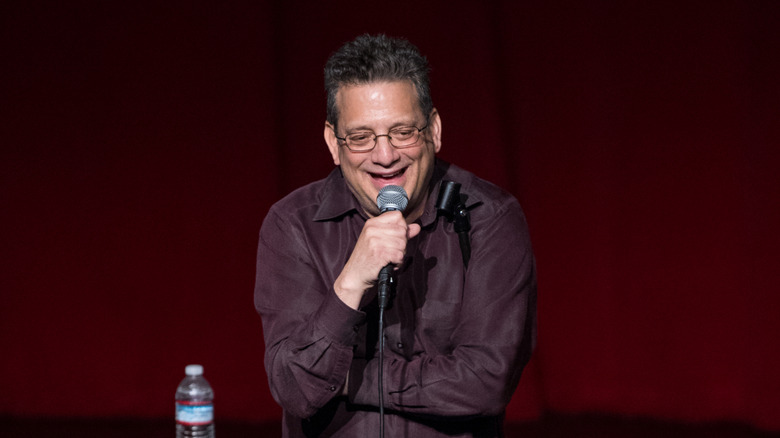 Andy Kindler performs stand-up