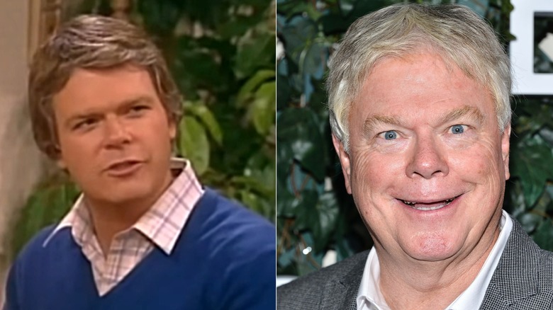 Split image of Dick Christie on Small Wonder and smiling decades later.
