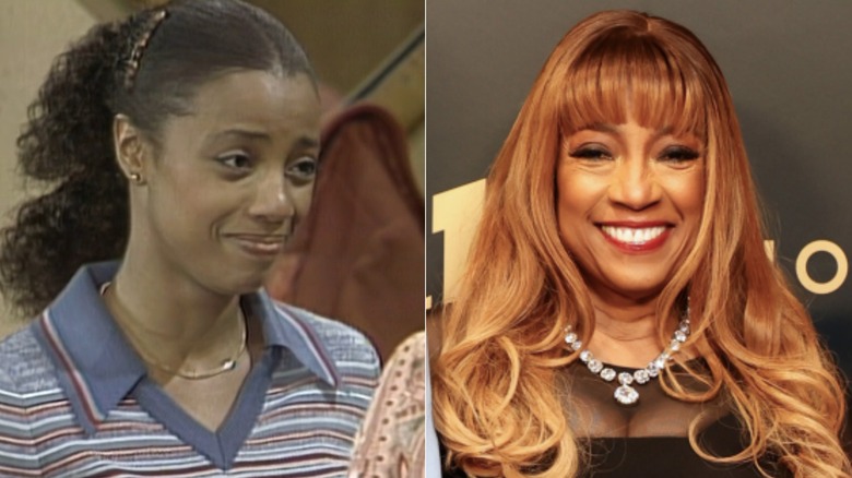 Split image of BernNadette Stanis in "Good Times" and at the Urban One Honors: Best in Black Awards in 2024