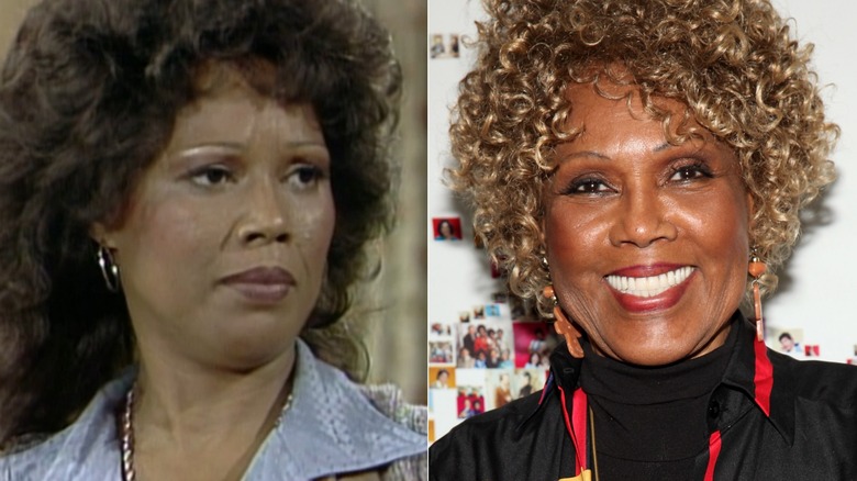 Split image of Ja'net Dubois in "Good Times" and at The Norman Lear Collection DVD Launch Party in 2009