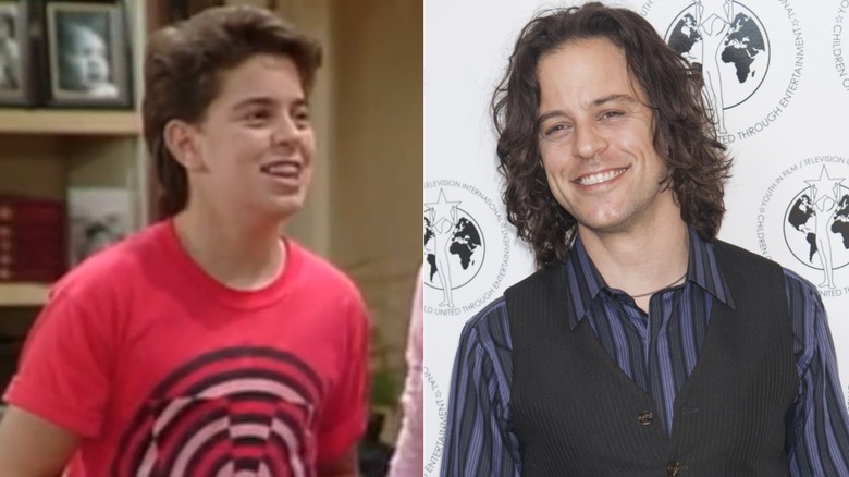 Split image of Alexander Polinsky in "Charles in Charge" and smiling at Young Artists Award in 2014