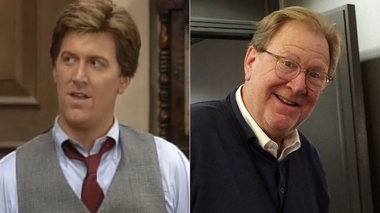 Split image of James Widdoes in "Charles in Charge" and smiling at the Chiller Theatre Expo in 2025