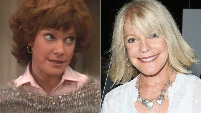 Split image of Julie Cobb in "Charles in Charge" and smiling at the 14th annual "Star Trek" convention in 2015
