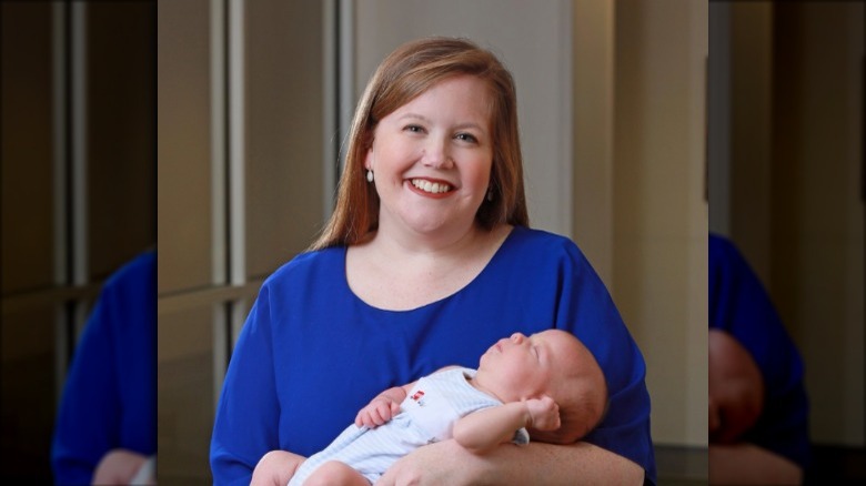 Hallie Willm and her baby 