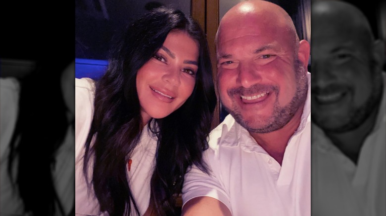 Alicia DiMichele and her husband Rob LaScala smiling together in 2020