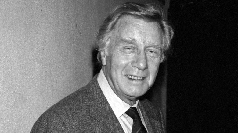George Gaynes wearing a suit