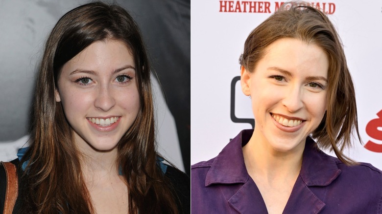 Split image of Eden Sher in 2009 and 2025