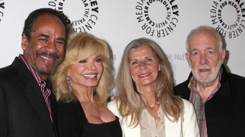WKRP co-stars TIm Reid, Loni Anderson, Jan Smithers, and Howard Hesseman