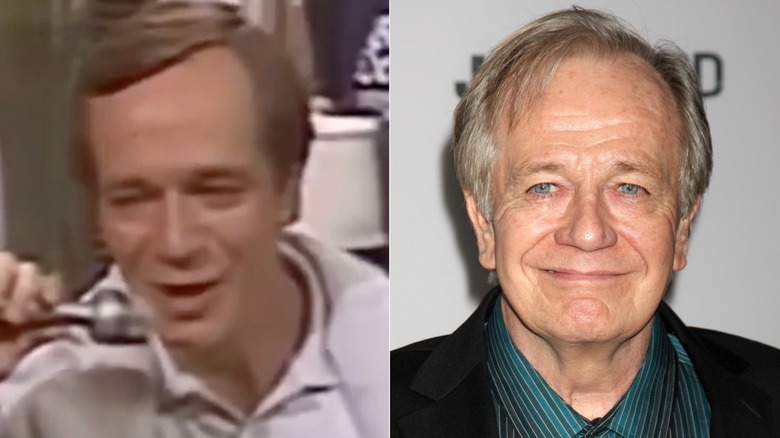 Split image of Sam Anderson in WKRP and in 2024