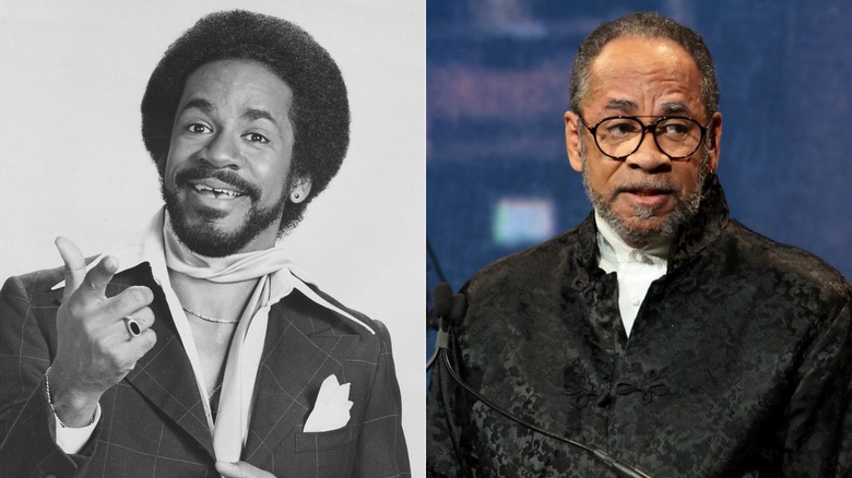 Split image of Tim Reid in WKRP and in the 2020s