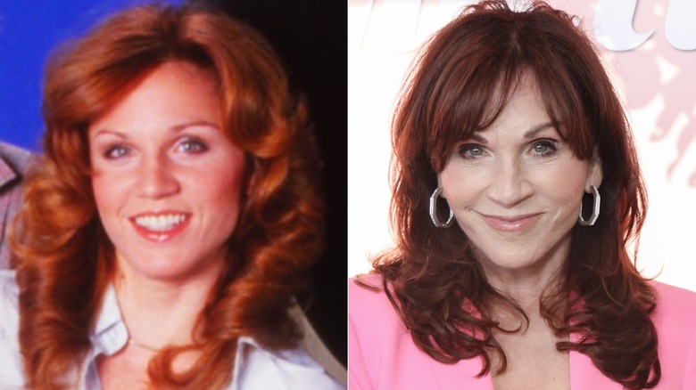 Split image of Marilu Henner in "Taxi" vs. in 2025