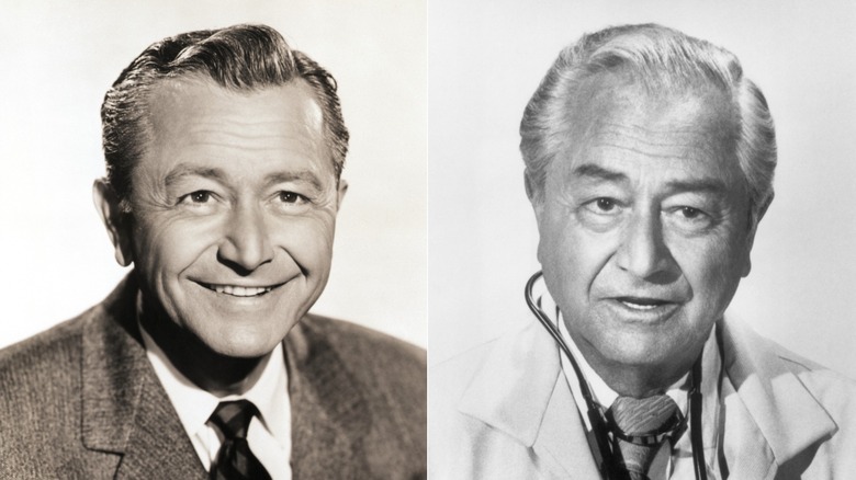 Robert Young in a photo for "Father Knows Best" circa 1959 & as his character Marcus Welby in 1976