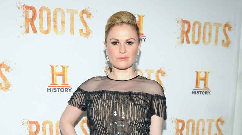 Anna Paquin at the premiere of the 2016 remake of "Roots"